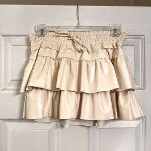 Adorable faux leather skirt